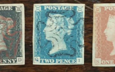 The world’s first three postage stamps in our 1250th auction