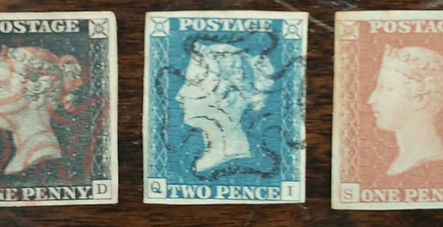 The world’s first three postage stamps in our 1250th auction