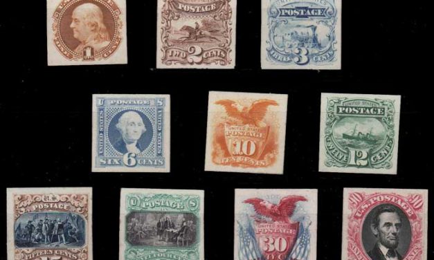 U.S.A. #112PA-122PA 1869 1c-90c Plate Proofs on Card
