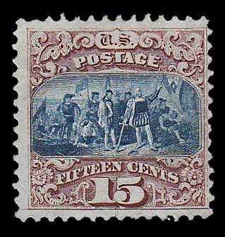 U.S.A. #119 Fine Unused 1869 15c Columbus