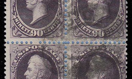 U.S.A. #218 Fine Used 1888 90c Perry Block of Four