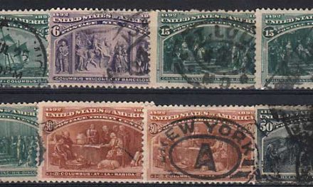 U.S.A. #232/240 gen Fine Used 1893 3c/50c sml flts