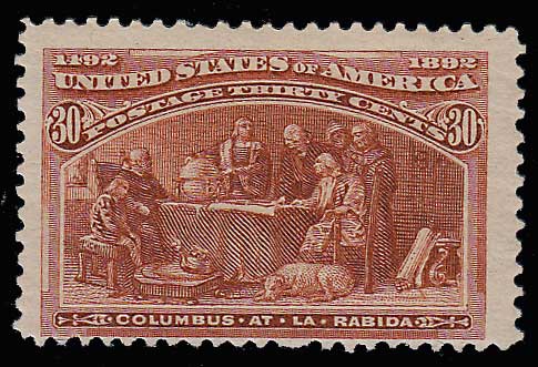 U.S.A. #239 Fine Never Hinged 1893 30c Columbian