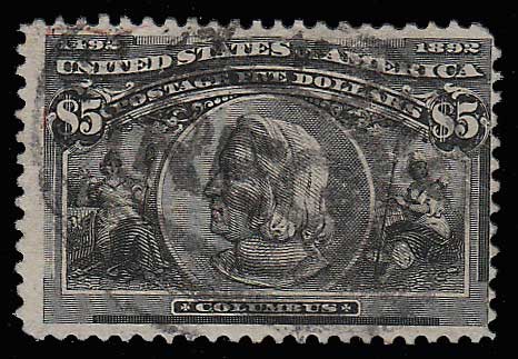U.S.A. #245 1893 $5 Columbian