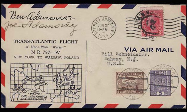 U.S./Poland 27 Jn 1934 Polish Bros Signed Flight Cvr duo