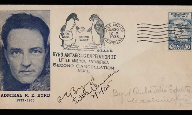 U.S.A. 30 Ja 1935 Admiral Byrd Signed Antarctic Cover cc