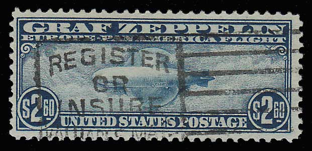 U.S.A. #C15 F/VF Slogan Cancel Used $2.60 Zep crease