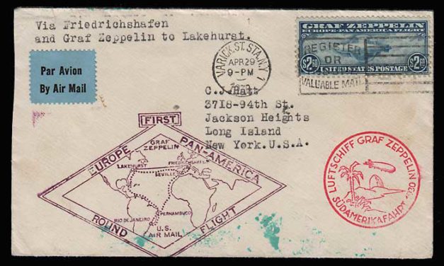 U.S.A. #C15 1930 Graf Zeppelin Flight Cover