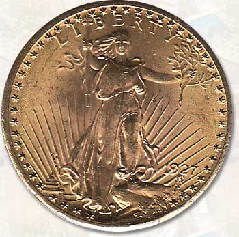 U.S.A. choice AU 1927 St. Gauden’s Gold Double Eagle
