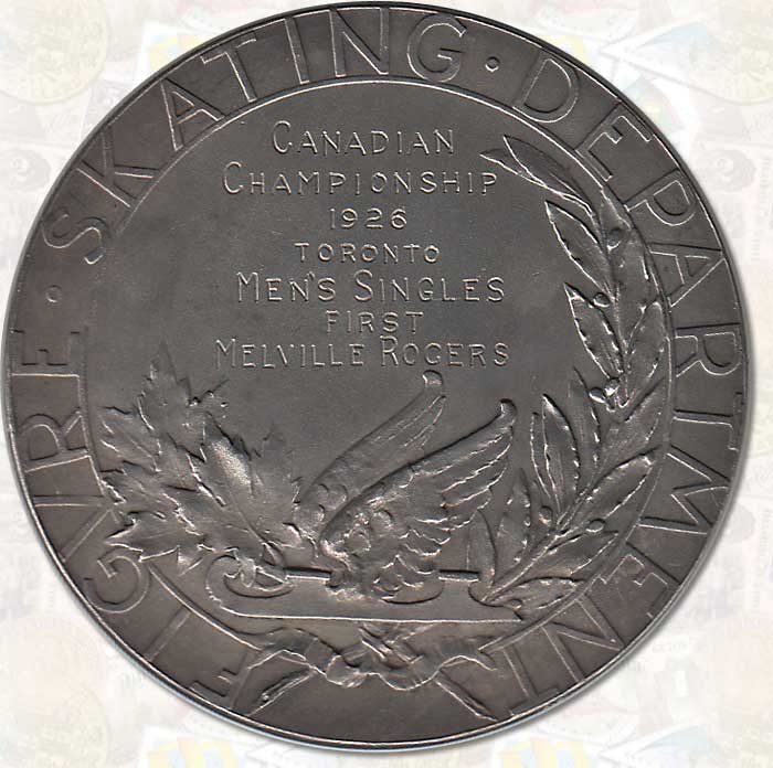Canadian 1926 Figure Skating Championship Silver Medal