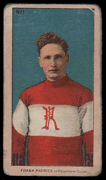 1910/11 Frank Patrick C56 #1 Rookie Hockey Card rd cor