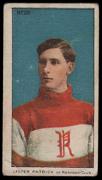 1910/11 Lester Patrick C56 #26 Rookie Hockey Card flaws