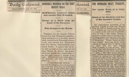 15 Jan 1886 Burrard Inlet Crime Newspaper clippings Page 81 Wellburn Vancouver