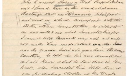 1884/85 Granville, B.C. Constable Miller-signed Arrest Warrant, Wellburn
