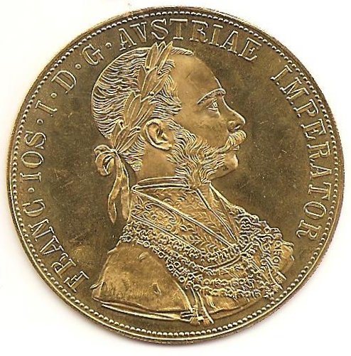 Austria Proof 1915 Gold 4 Ducat AGW.4398oz