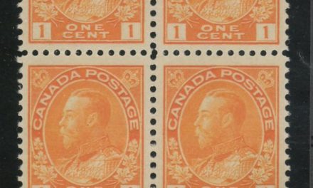 Canada #105LW VFNH 1922 1c Type C Lathework bottom margin Block