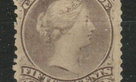 Canada #29a F/VF Mint HR OG 1874 15c Large Queen, clipped perfs