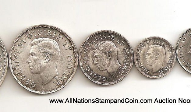 Canada BU 1937 1c-$1 6-coin Set