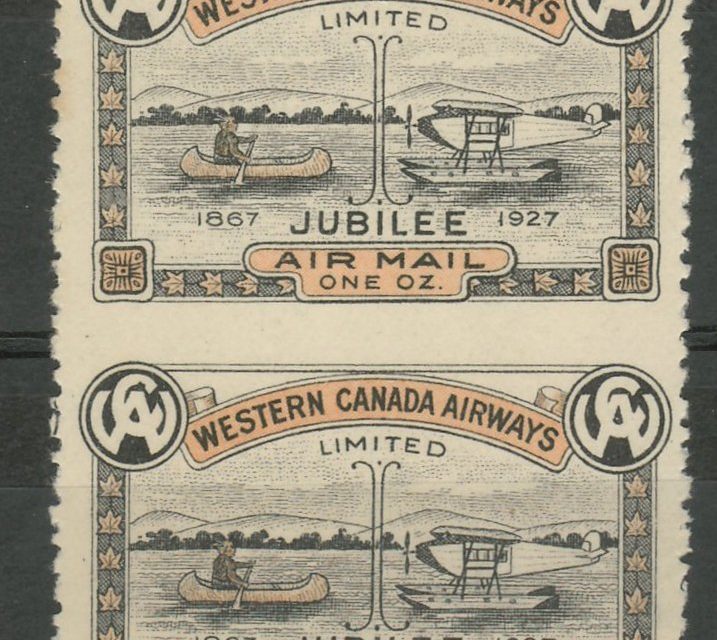 Canada #CL41a VF Unused 1927 10c Perf by Imperf Vertical Pair
