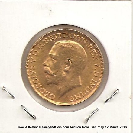 Canada Unc 1917C Gold Sovereign