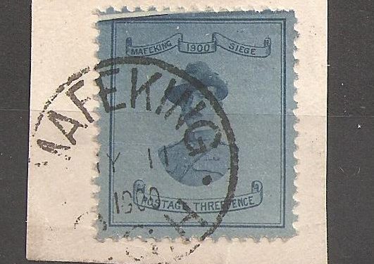 Cape of Good Hope #180 F/VF 3d cracked plate Mafeking on piece ex Danner