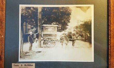 Foote & McMillan 1911 Vancouver, B.C. Express Co. Framed B&W Photo, ageing