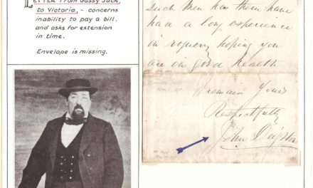 John Gassy Jack Deighton Signed 11 March 1875 ex Wellburn
