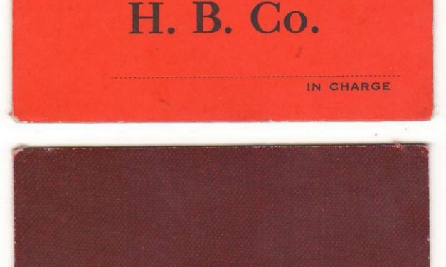Hudson’s Bay Company B.C. District Unused $1 Scrip on red card ex Hodgkinson