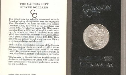 U.S.A. BU 1883CC boxed Carson City Silver Dollar in Government holder
