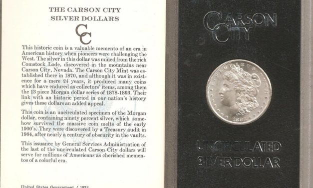 U.S.A. BU 1883CC boxed Carson City Silver Dollar in Government holder