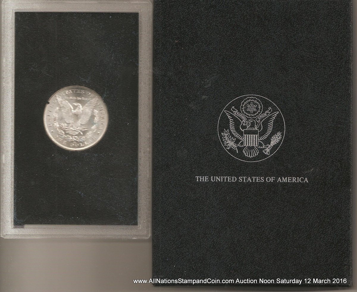 U.S.A. BU 1883CC boxed Carson City Silver Dollar in Government holder