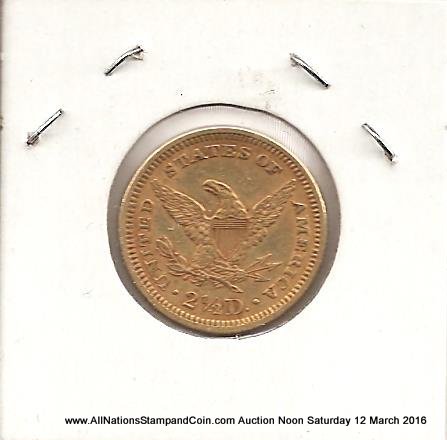 U.S.A. XF 1878 $2.50 Liberty Gold Quarter Eagle