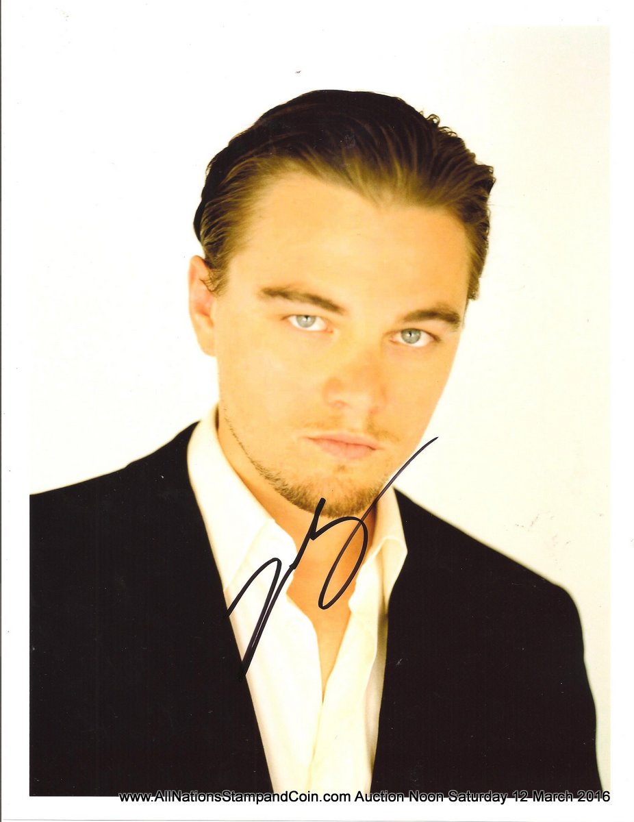 Leonardo DiCaprio Autographed colour 8x10 with Certificate of Authenticity