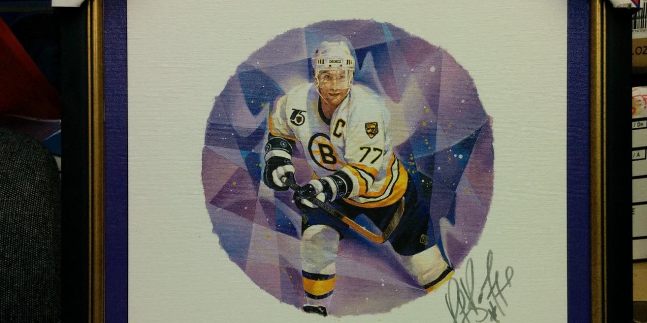 Ray Bourque Framed Autographed #839/1077 Lithograph