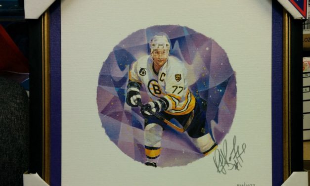 Ray Bourque Framed Autographed #839/1077 Lithograph