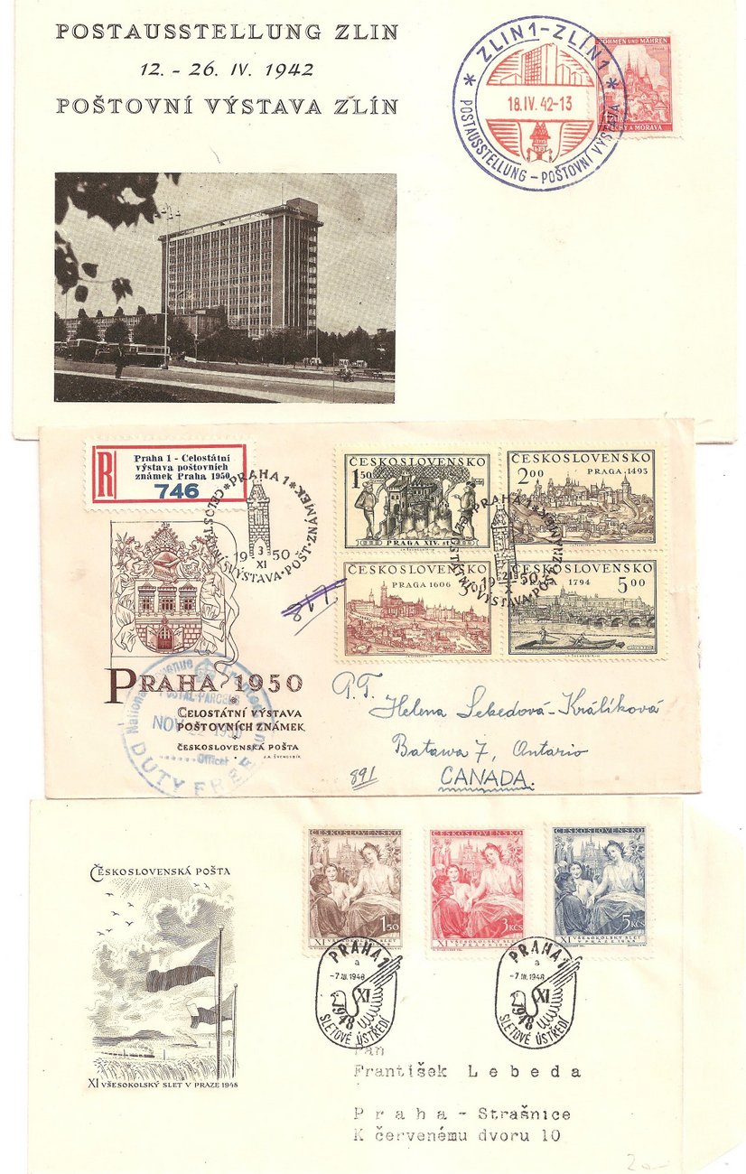 Czechoslovakia 1942/1950 Covers & FDCs incl Batawa, On, V-J Day 