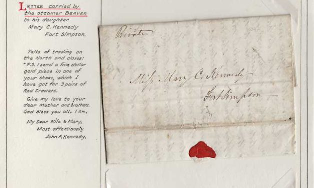 Oldest letter 1854 H.B.C. Alaska/Ft Simpson 3-page FLS ex Wellburn