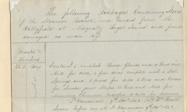 1842 John McLoughlin Signed H.B.C. Document ex Wellburn