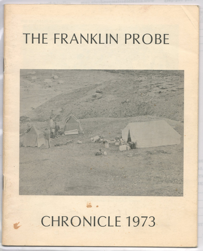 The Franklin Probe Chronicle 1973 10-page Expedition hunt leaflet