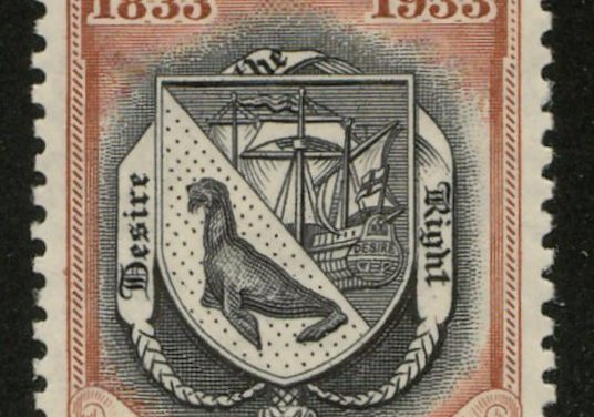 Falkland Islands #75 1933 10/- Centenary