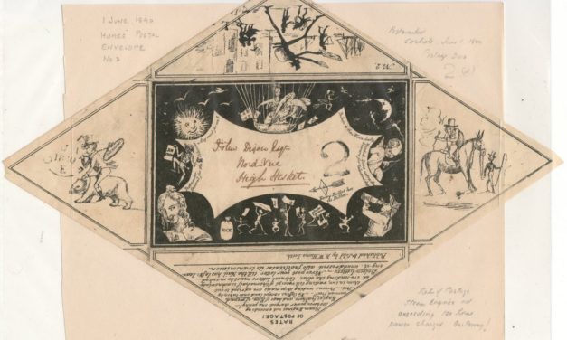 R.W. Hume 1 Jun 1840 2d Due Postal Envelope No. 2 ex Wellburn