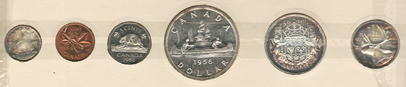 Canada Proof-like 1956 6-coin rev