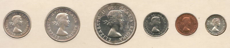 Canada Proof-like 1956 6-coin obv