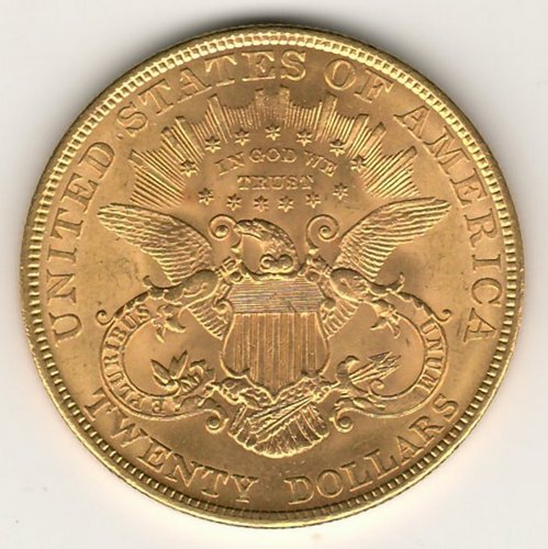 lot 188 U.S.A. BU 1904 Liberty Head $20 Gold Double Eagle .9675oz AGW