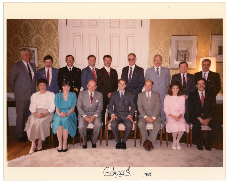 Prince Edward signed photograph 1988 Newfoundland visit