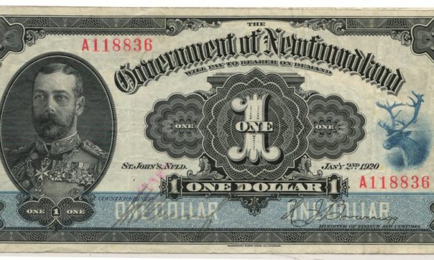 Newfoundland #NF13d 1920 $1 Banknote
