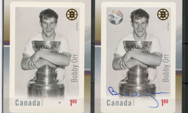 Bobby Orr Signed 2018 $1.80 Stamp / Hologram & regular issue