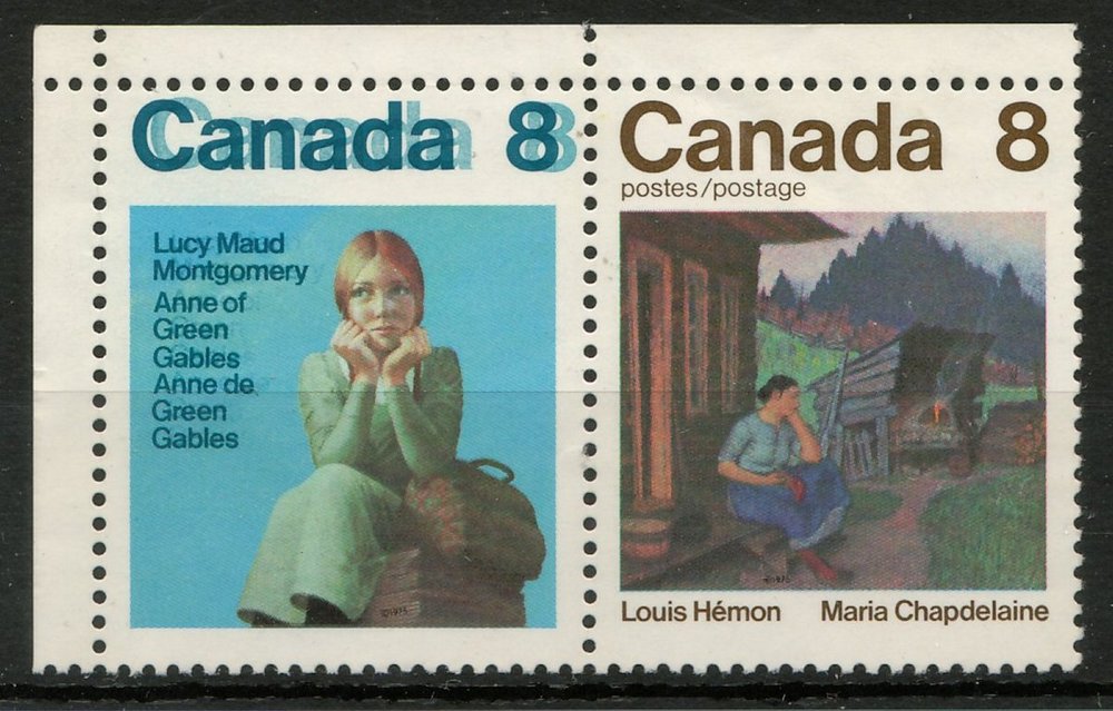 Canada #658ai 1975 8c Double Print in Pair