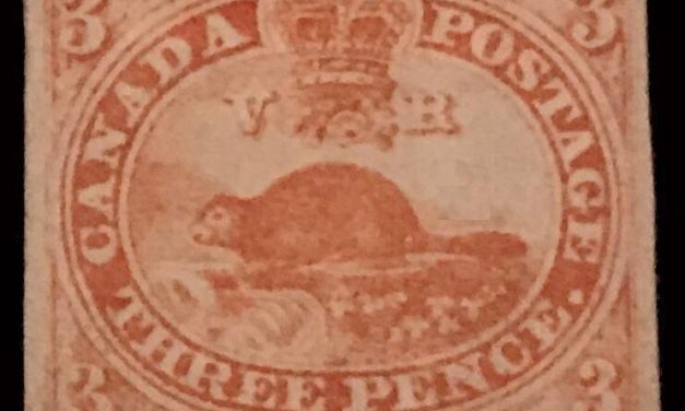 Canada’s first stamp, Scott No. 1, extraordinary example