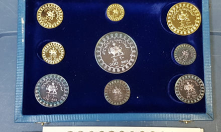 Iran Proof 1971 cased 9-coin Gold & Silver Set